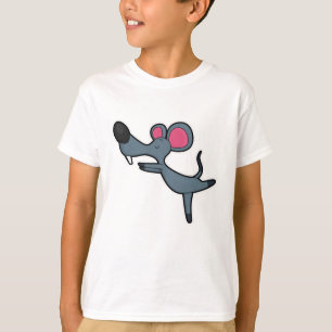 Mouse at Yoga Stretching exercise T-Shirt