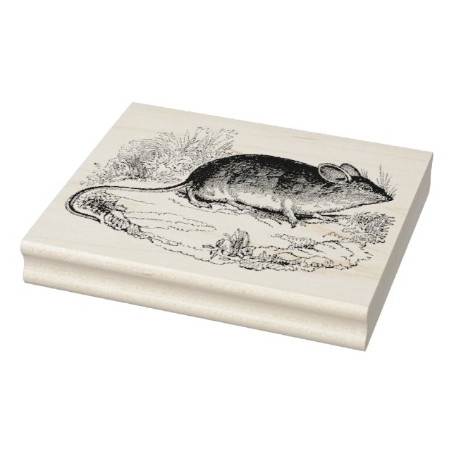 Mouse Authentic Vintage Rubber Art Stamp (Stamp)