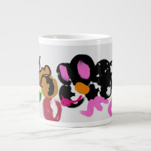 Mouse autumn fun large coffee mug