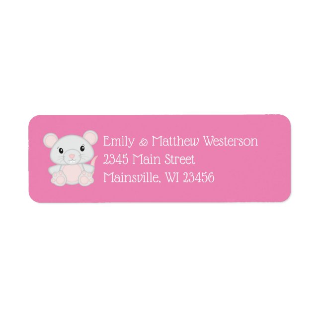 Mouse Baby Shower Pink (Front)
