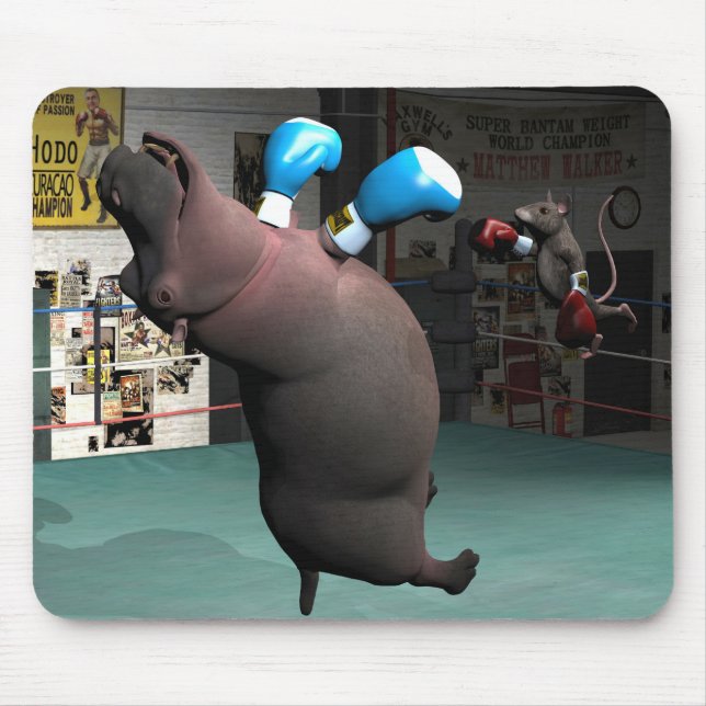 Mouse Beats Hippo KO Mat (Front)
