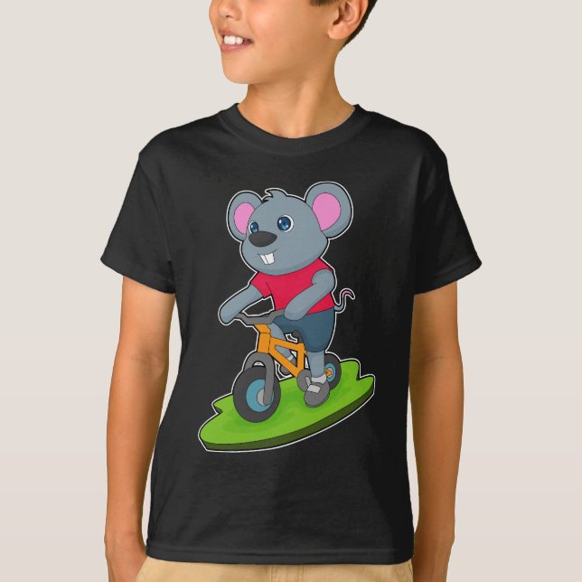 Mouse Bicycle T-Shirt (Front)
