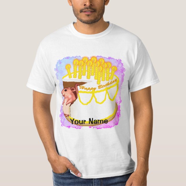 Mouse Birthday Cake birthday  custom t-shirts (Front)
