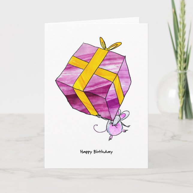 Mouse birthday card (Front)