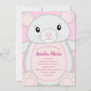 Mouse Birthday Party Invitation