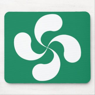 Mouse Carpets Basque Basque background green "Laub Mouse Mat