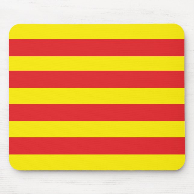 Mouse carpets with Catalan flag "Serenya" Mat (Front)