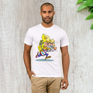Mouse Carrying Cheese Mens T-Shirt