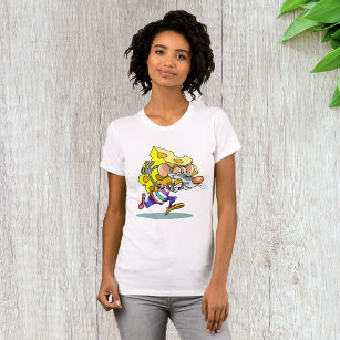 Mouse Carrying Cheese Womens T-Shirt