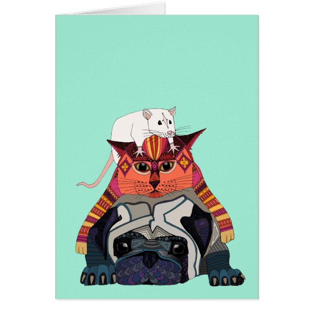 mouse cat pug mint (Front)