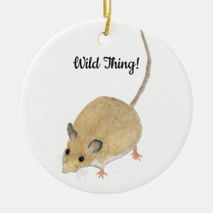 Mouse Ceramic Tree Decoration