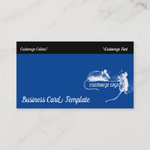 Mouse Cheese Art - Two Mice Business Card