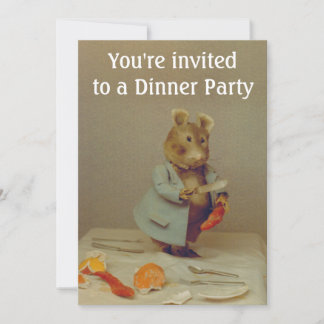 Mouse Chef Invitation Card