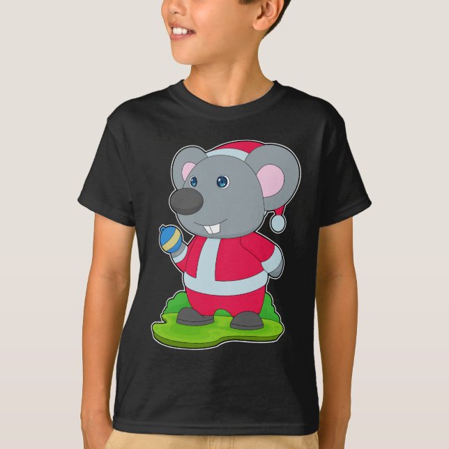 Mouse Christmas Christmas ball T-Shirt (Front)