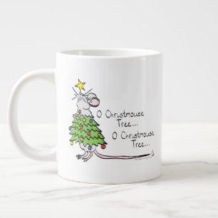 Mouse Christmas Funny Kids Large Coffee Mug