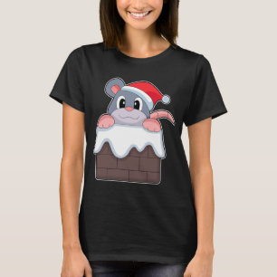 Mouse Christmas Stone wall T-Shirt