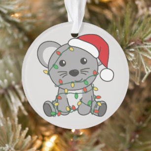 Mouse Christmas Winter Animals Holiday Mice Ornament
