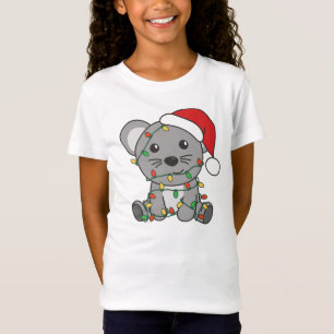 Mouse Christmas Winter Animals Holiday Mice T-Shirt