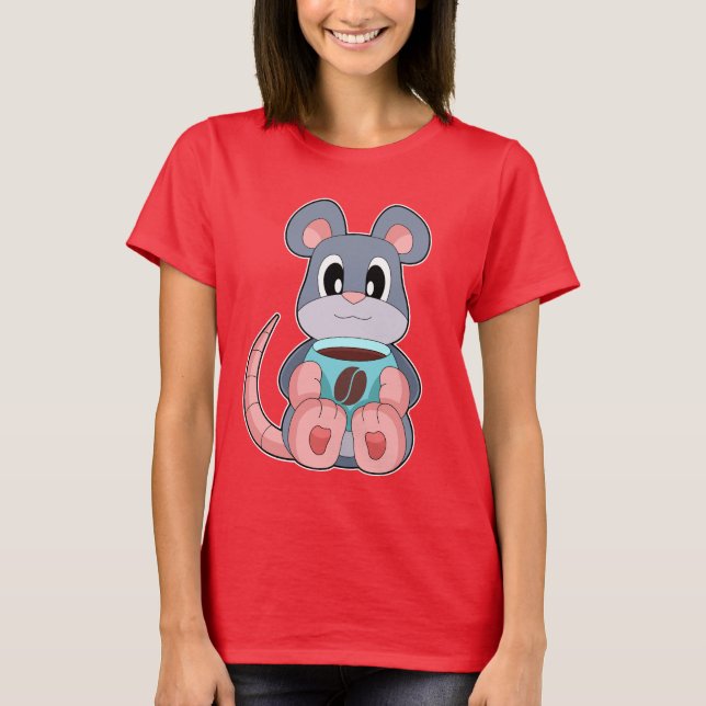 Mouse Coffee Cup T-Shirt (Front)