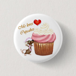 Mouse Cupcake Button