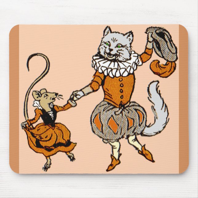 mouse dancing with a cat mat (Front)