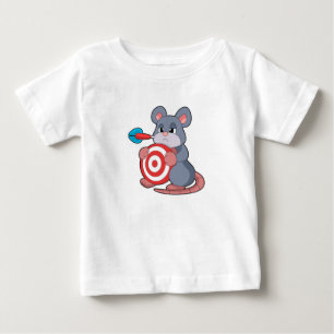 Mouse Darts Dart Dartboard Baby T-Shirt