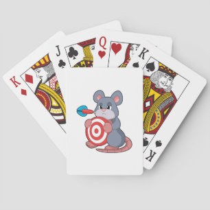 Mouse Darts Dart Dartboard Playing Cards