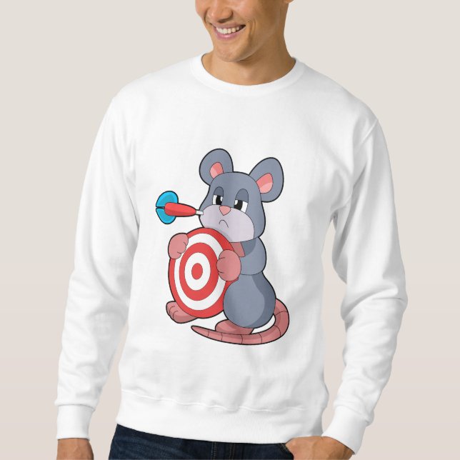 Mouse Darts Dart Dartboard Sweatshirt (Front)