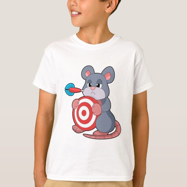 Mouse Darts Dart Dartboard T-Shirt (Front)