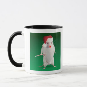 Mouse dressed as Santa Claus Mug
