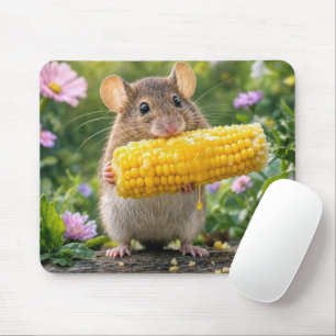 Mouse Eating Corn on the Cob Mat