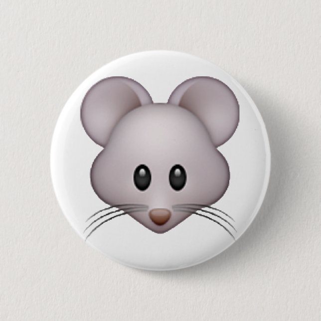 Mouse - Emoji 6 Cm Round Badge (Front)