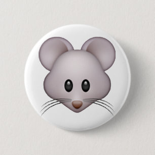 Mouse - Emoji 6 Cm Round Badge