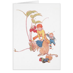 Mouse & Fairies Playing Leapfrog