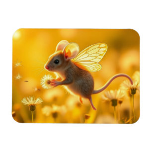 Mouse Fairy in the garden Magnet