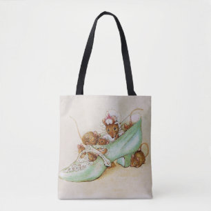 Mouse Family in a Shoe by Beatrix Potter Tote Bag