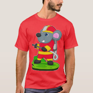 Mouse Firefighter Fire hose T-Shirt