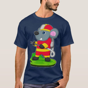 Mouse Firefighter Fire hose T-Shirt
