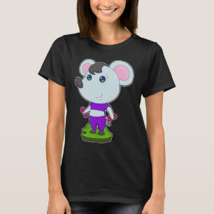 Mouse Fitness Dumbbells T-Shirt