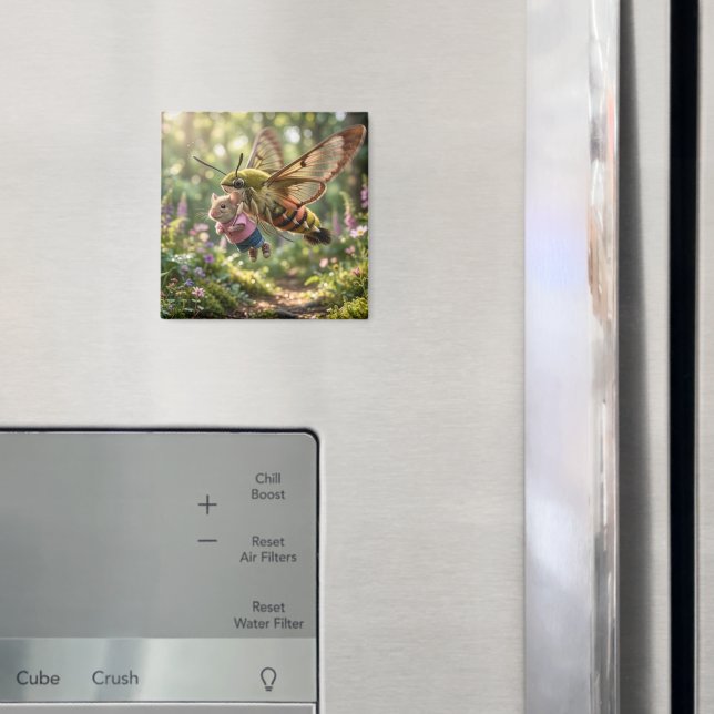 Mouse Gets A Ride Magnet (In Situ (Fridge))