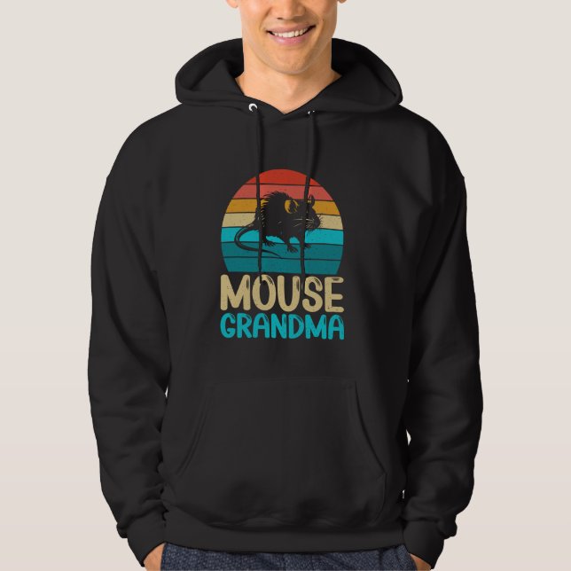 Mouse Grandma Mouse Hoodie (Front)