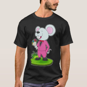 Mouse Groom Flower Wedding T-Shirt