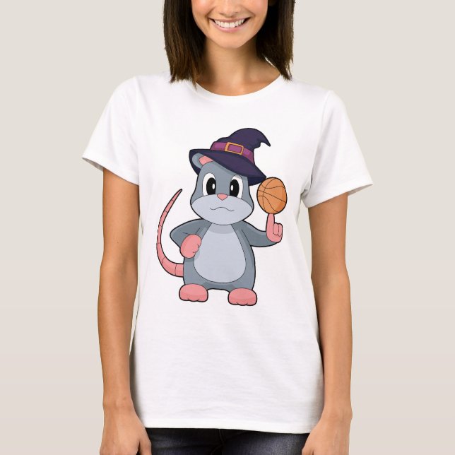 Mouse Halloween Basketball T-Shirt (Front)