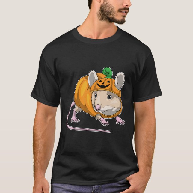 Mouse Halloween Pumpkin T-Shirt (Front)