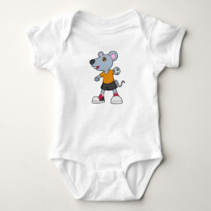 Mouse Handball player Handball Baby Bodysuit