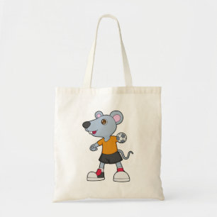 Mouse Handball player Handball Tote Bag