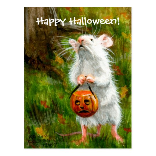 Mouse Happy Halloween! Postcard