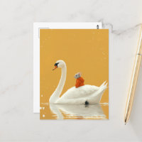 Mouse Hitches a Ride on a Swan