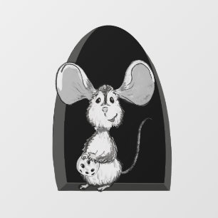 Mouse Hole with Cookie  Window Cling