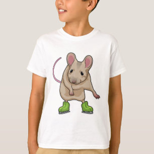 Mouse Ice skating Ice skates T-Shirt